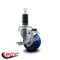 Service Caster 3'' Blue Poly Swivel 1-1/4'' Expanding Stem Caster with Brake SCC-EX20S314-PPUB-BLUE-TLB-114 - alternate 3